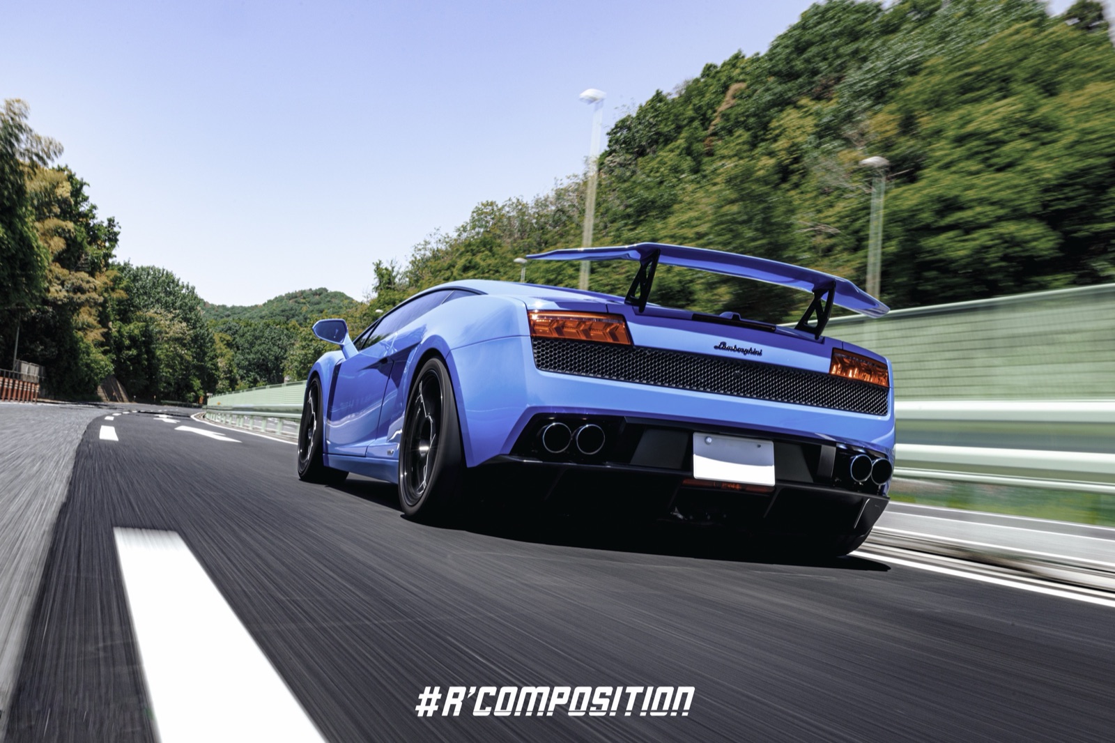 青いランボルギーニ ガヤルド LP560-4（撮影: Reo414_86さん）