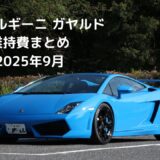 ガヤルドにかかったお金【2025年9月編】