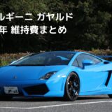 ランボルギーニ・ガヤルド 納車後半年間の維持費まとめ